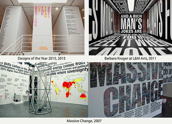 Visitor Attention and Communication in Information-Based Exhibitions